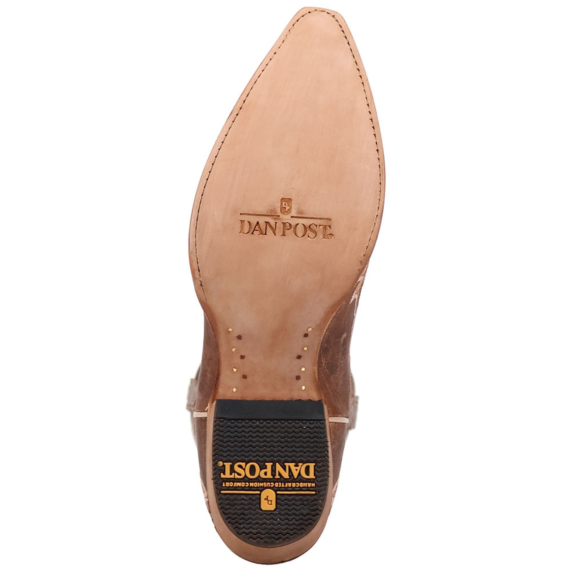 Dan Post Men's Racer Tan Leather Western Boots