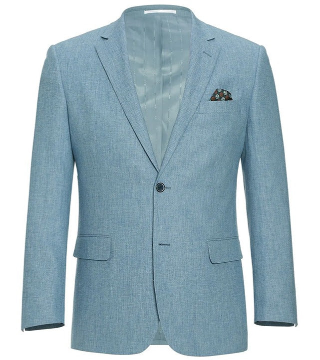 Light Blue Slim Fit 2 Piece Suit by Renoir