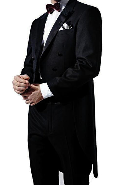Classic Black Full Dress Tuxedo Tails by Rossiman