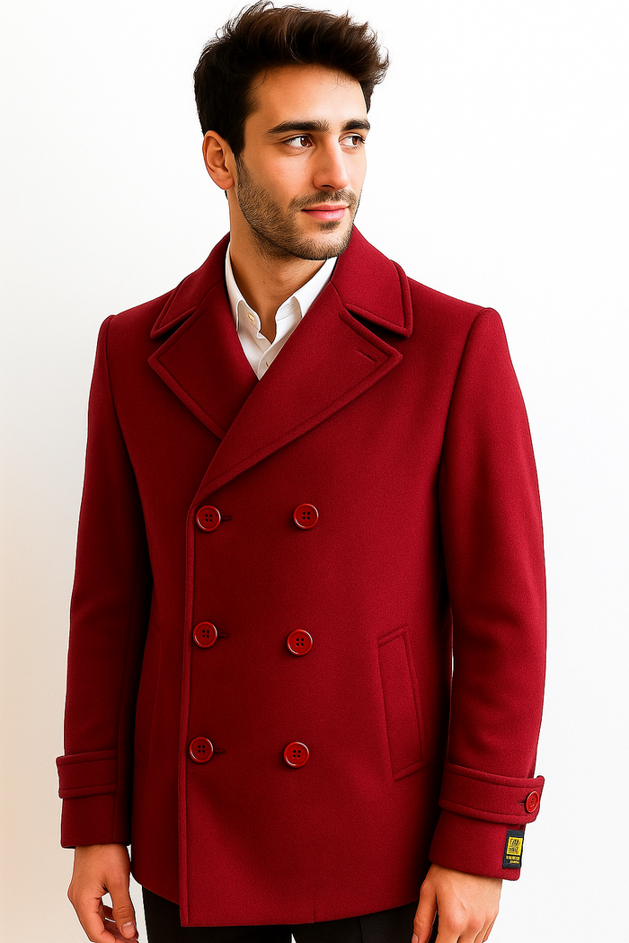 Men's Big & Tall Classic Wool Peacoat