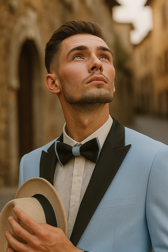 Light Blue Tuxedo - Baby Blue Tuxedo Wedding Tuxeod Suit