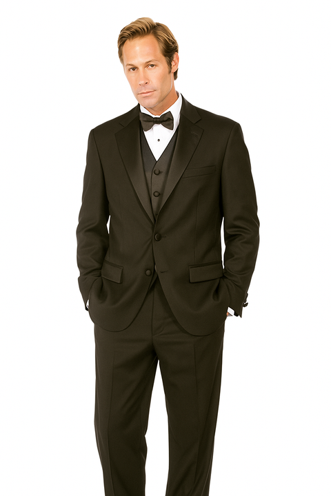 Giorgio Fiorelli Two-Button Black Adjustable Tuxedo