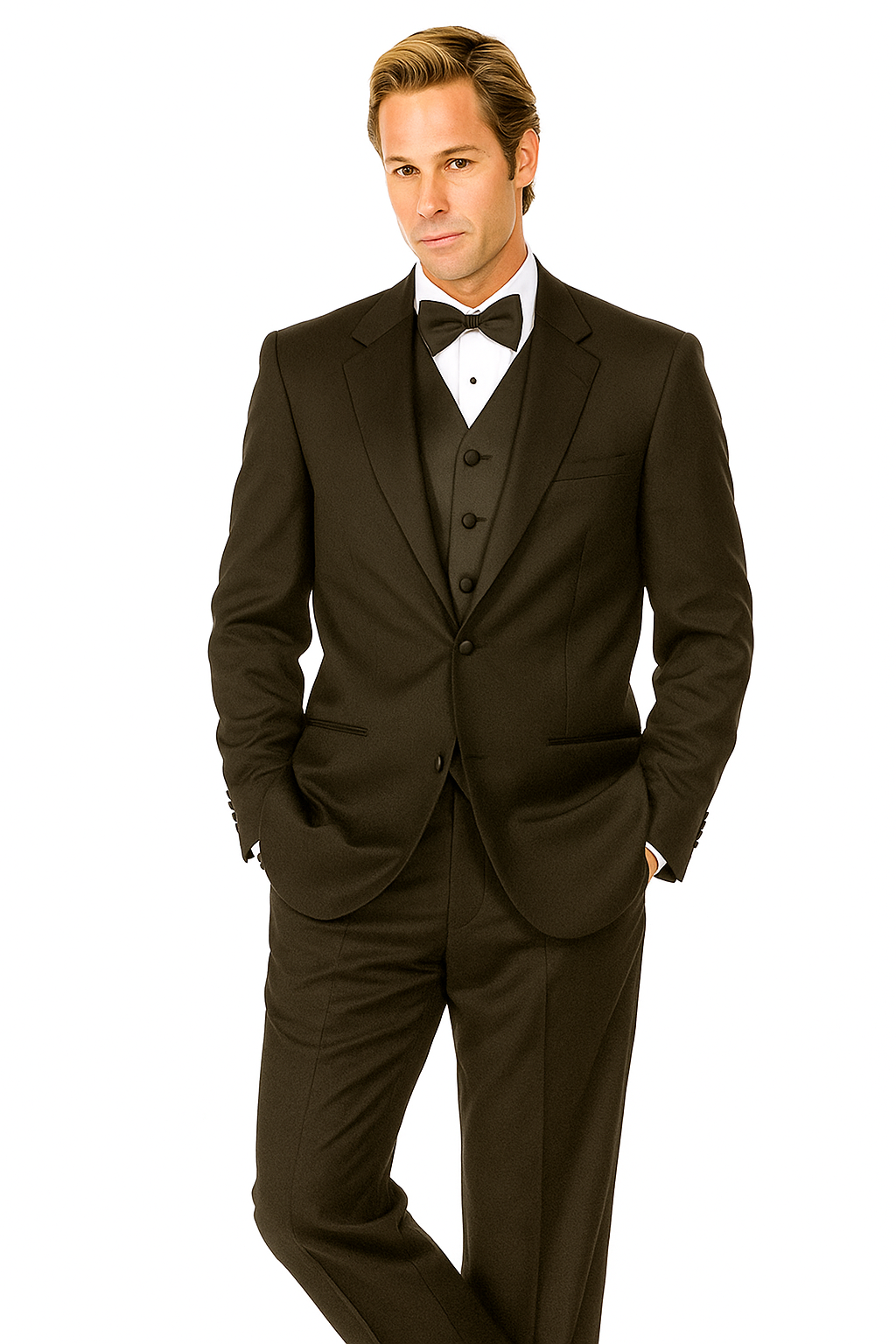 Giorgio Fiorelli Two-Button Black Adjustable Tuxedo