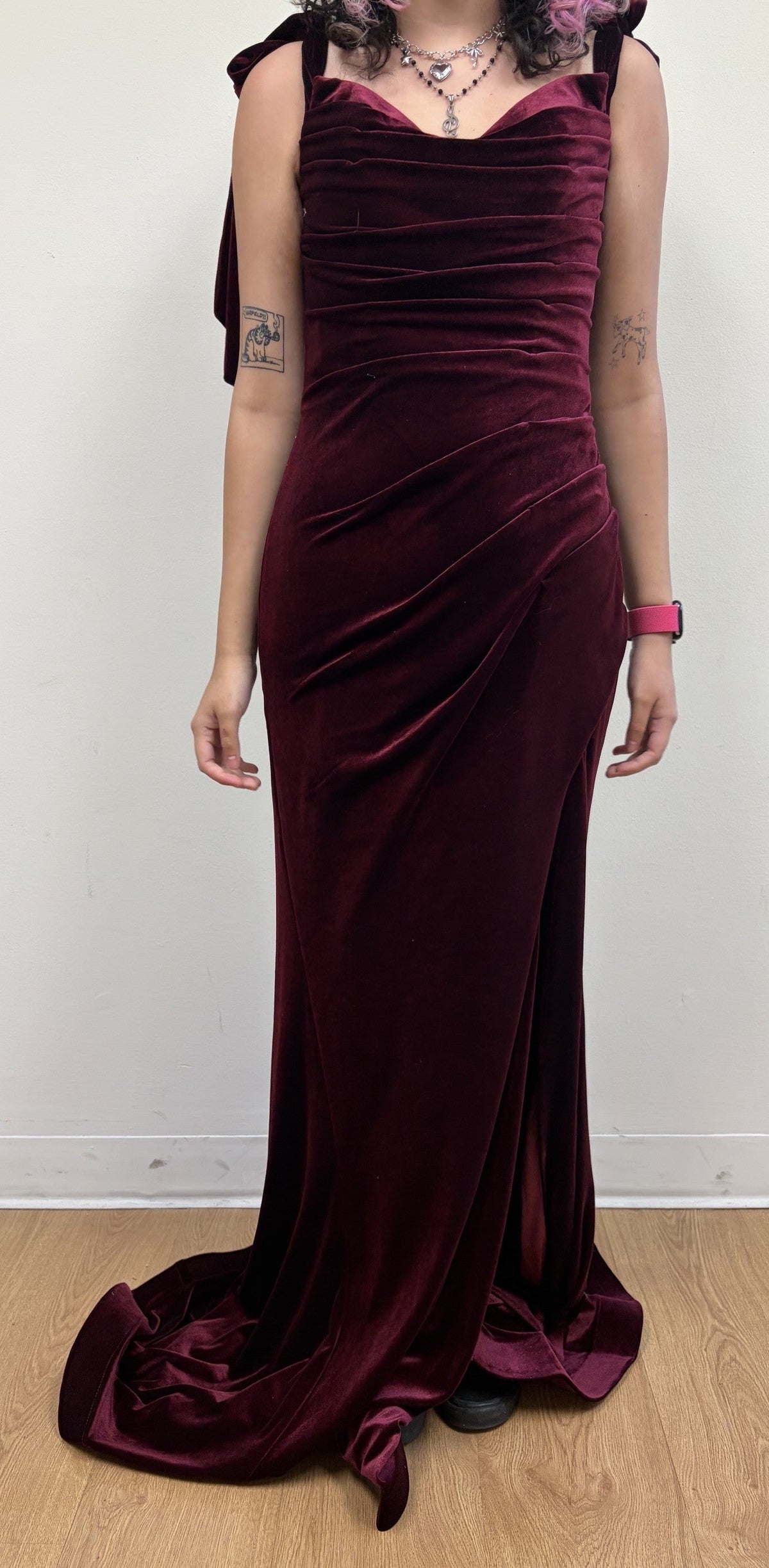 Royal Queen RQ7994 Off The Shoulder Velvet Prom Gown