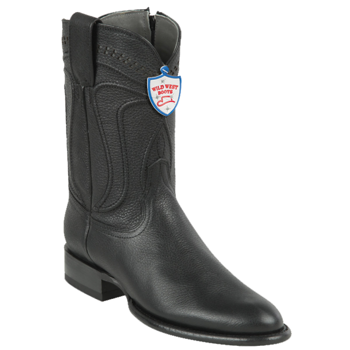 Wild West men's Roper boot with zipper.