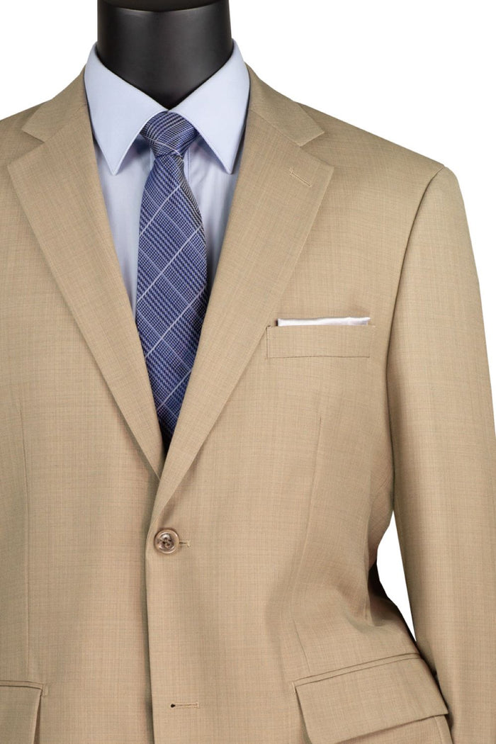 Monte Carlo Beige Textured 2-Piece Suit