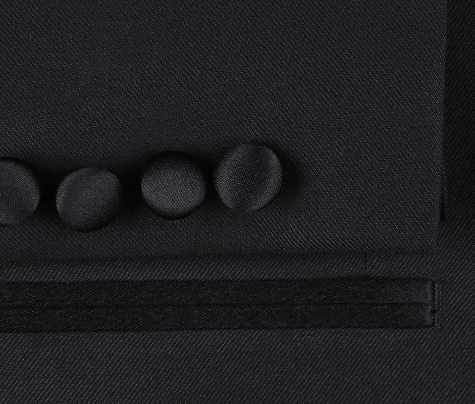 Classic 2 Piece Black Peak Lapel Tuxedo