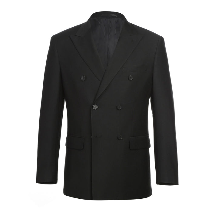 Men's Double-Breasted Peak Lapel Slim Suit