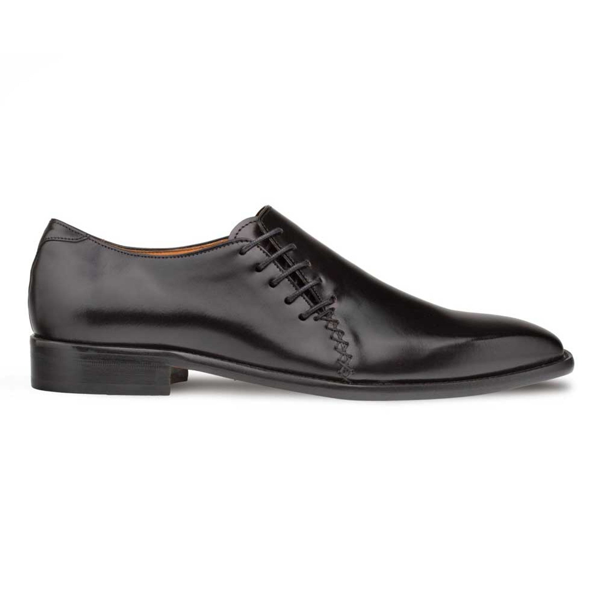 Mezlan Nicos Black Calfskin Cross Lace-Up Shoes
