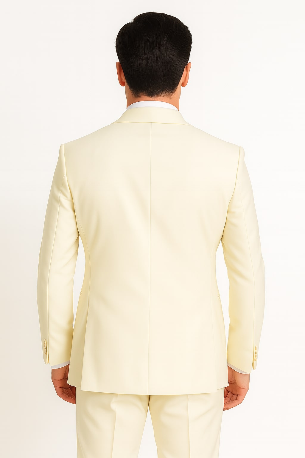 Off-White Double Breasted Shawl Tuxedo Jacket