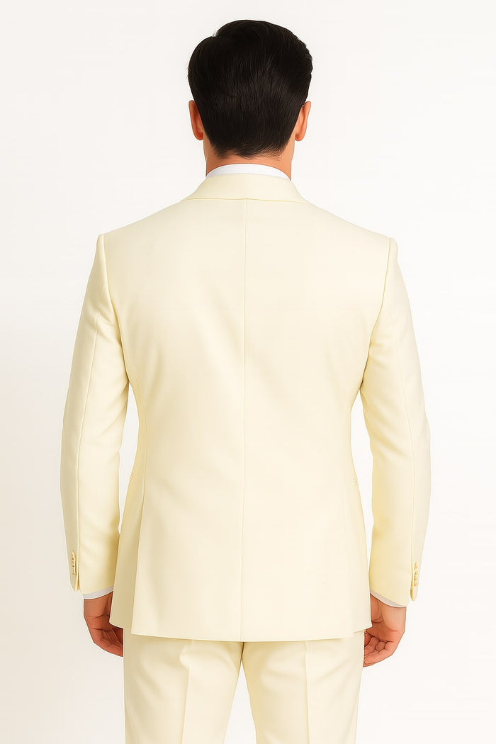 Off-White Double Breasted Shawl Tuxedo Jacket