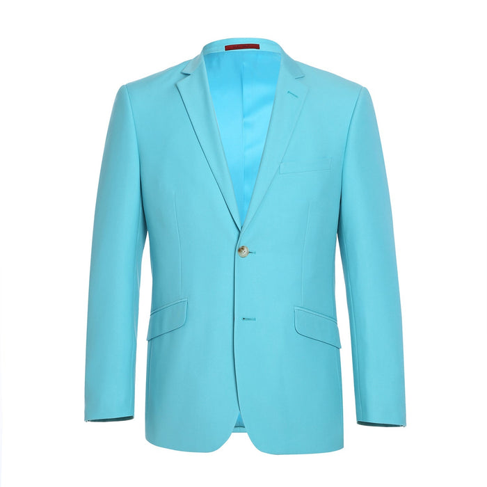 Men's Slim Fit Notch Lapel 2-Piece Suit
