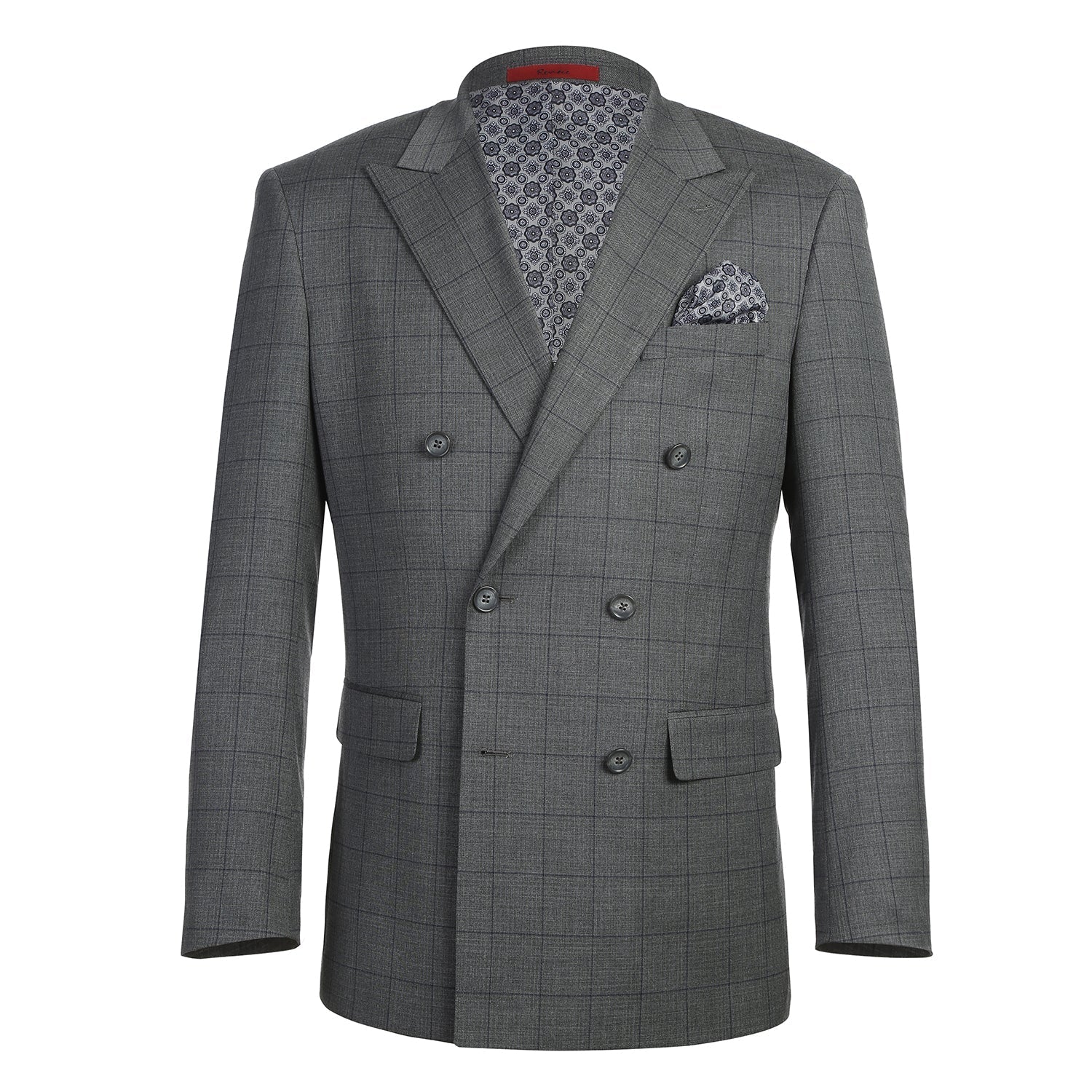 Men's Double-Breasted Slim Fit Suit 293-44