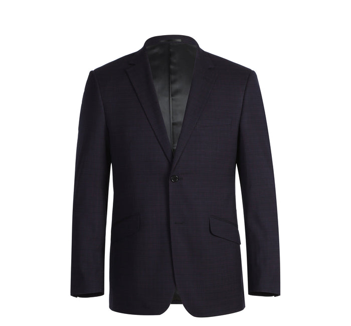 Classic Fit Single Breasted Micro Check Suit