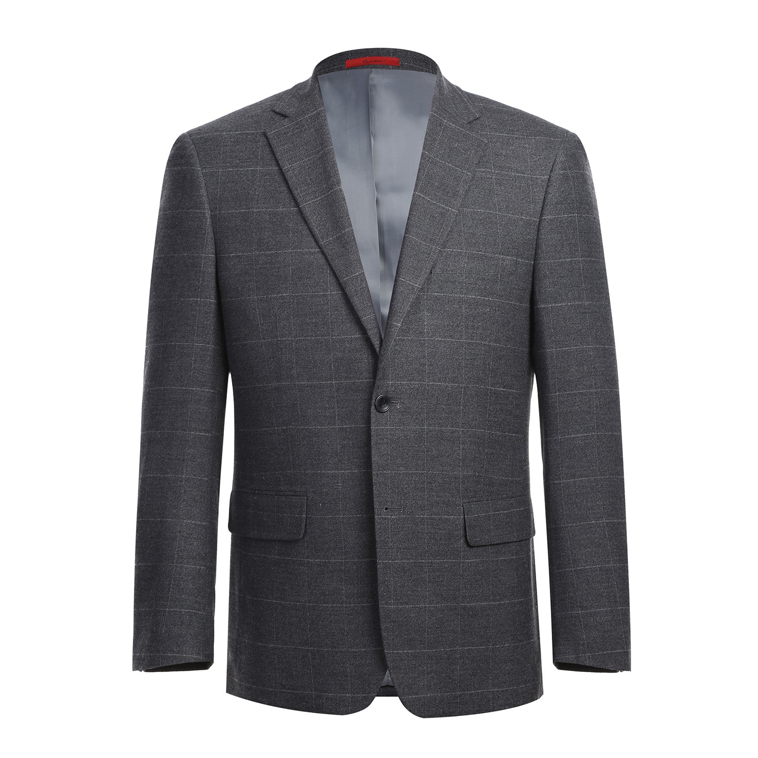 Men's Slim Fit Checked Suit by Renoir