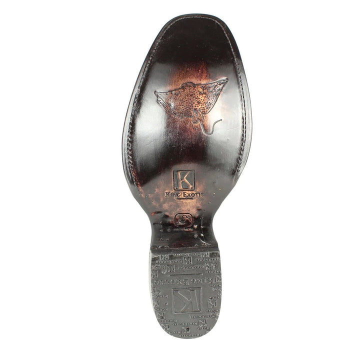 Handmade Black Stingray Boots Dubai Toe