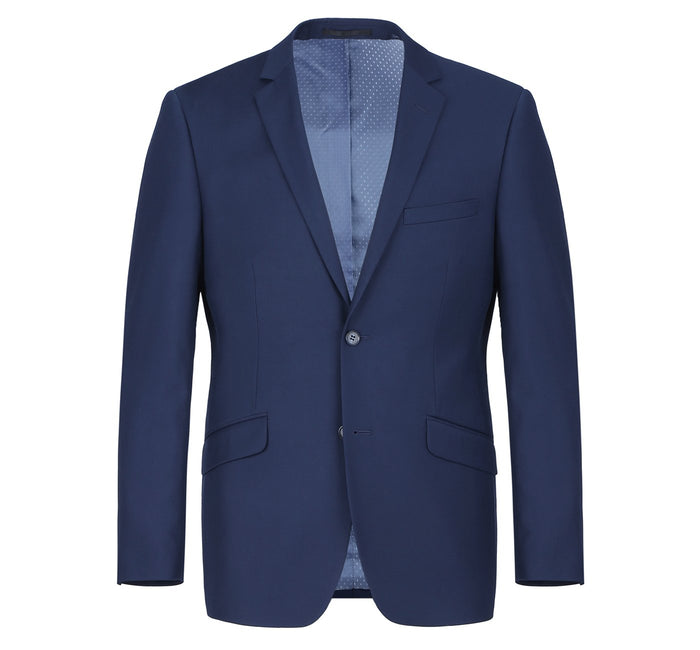 Men's Slim Fit 2-Piece Notch Lapel Suit by Renoir