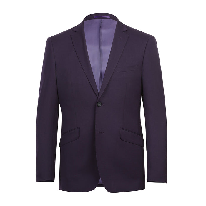 566-4 Men's Slim Fit Wool Suit by Renoir