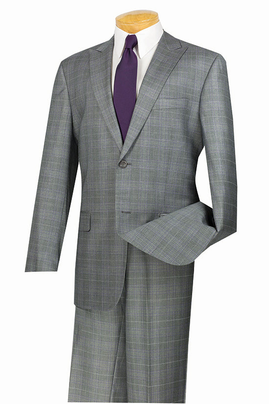 Men's Glen Plaid 2 Piece Suit by Pompey Collection