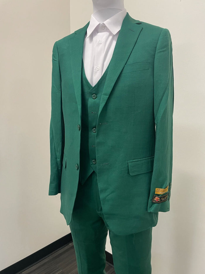 Men’s Emerald Green Slim Fit 3-Piece Suit