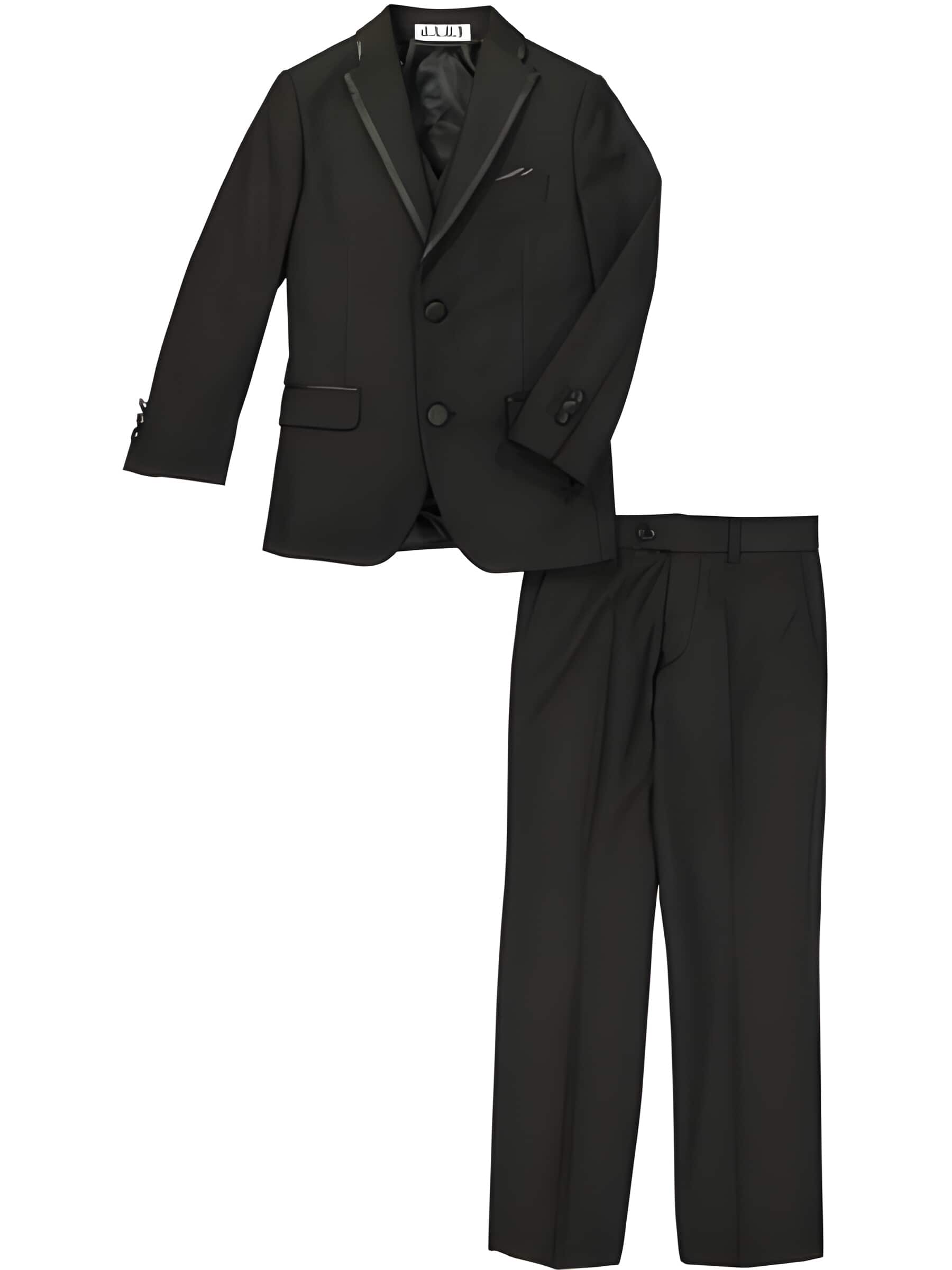 3 Piece Black Prom ~ Wedding Groomsmen Tuxedo Suit