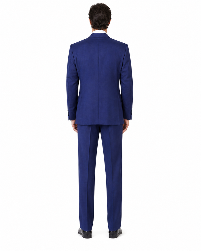 3 Piece Classic Fit Suit Double Breasted Suits Windowpane Plaid Suit Classic Fit, Sharp Cut, 6 Buttons