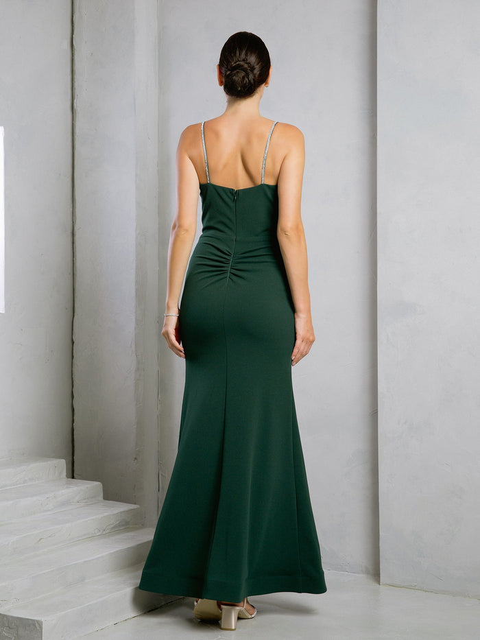 Eva USA 3492 Long Fitted Formal Evening Prom Dress