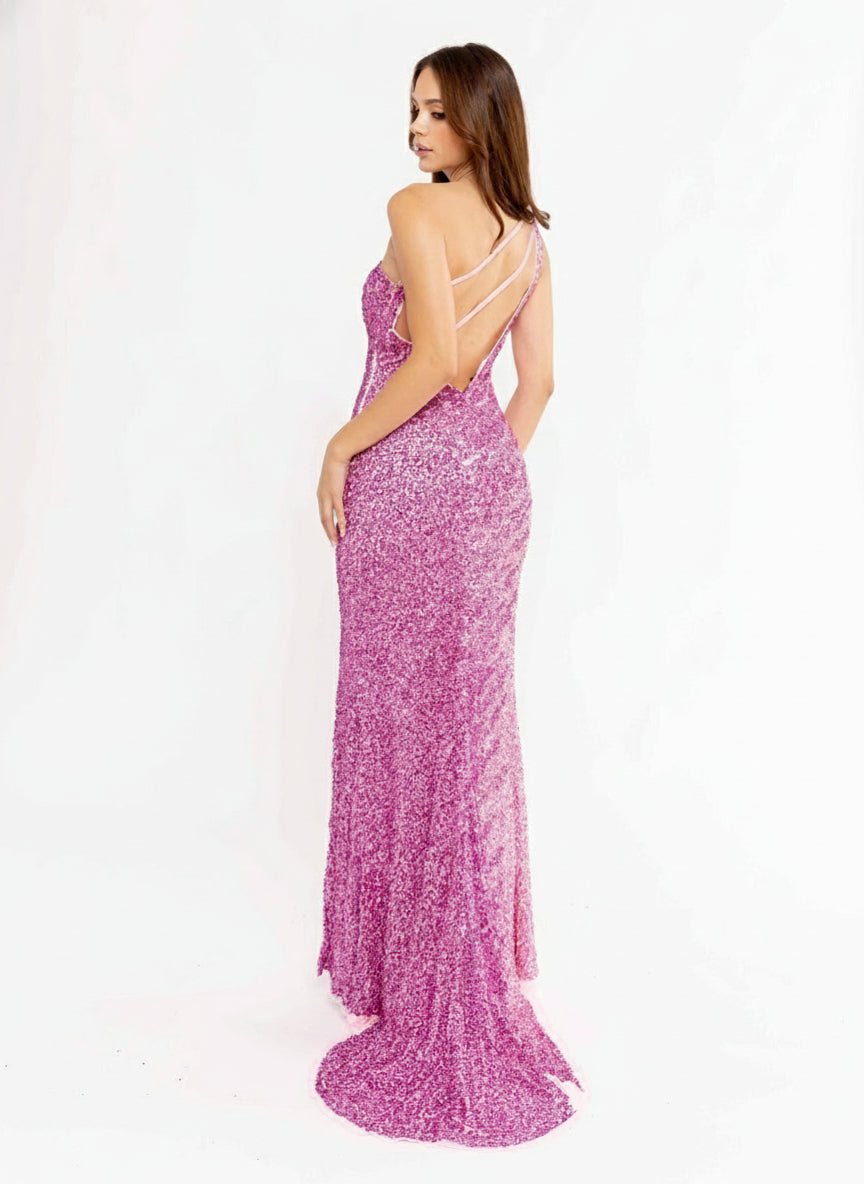 Primavera Couture 3944 - Beaded Sequin Fitted Evening Gown