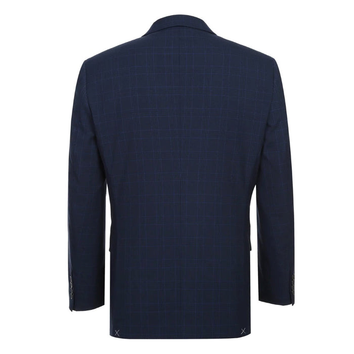 Lozano Collection Two Piece Blue Check Suit