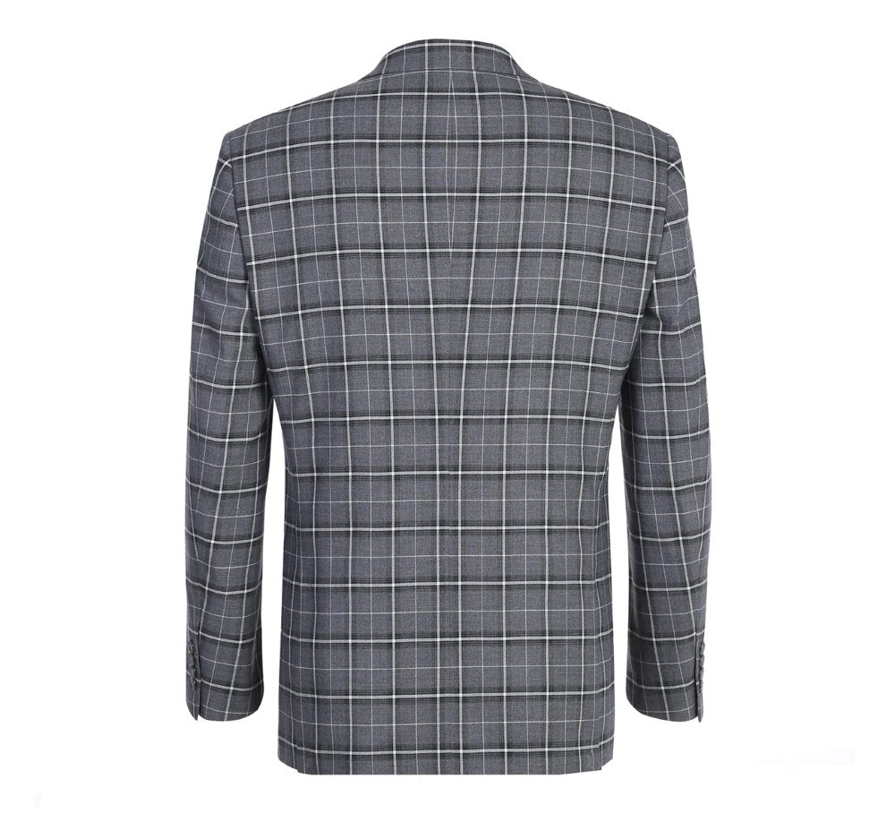 Lozano Gray Check Regular Fit 2-Piece Suit