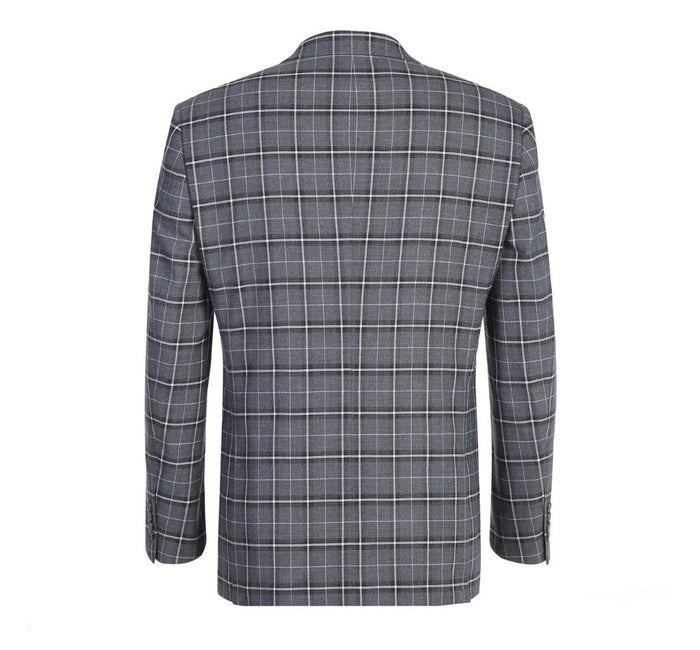 Lozano Gray Check Regular Fit 2-Piece Suit