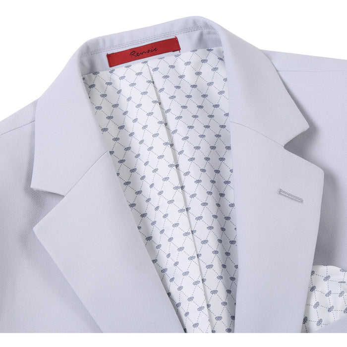 Men's Slim Fit Notch Lapel 2-Piece Suit