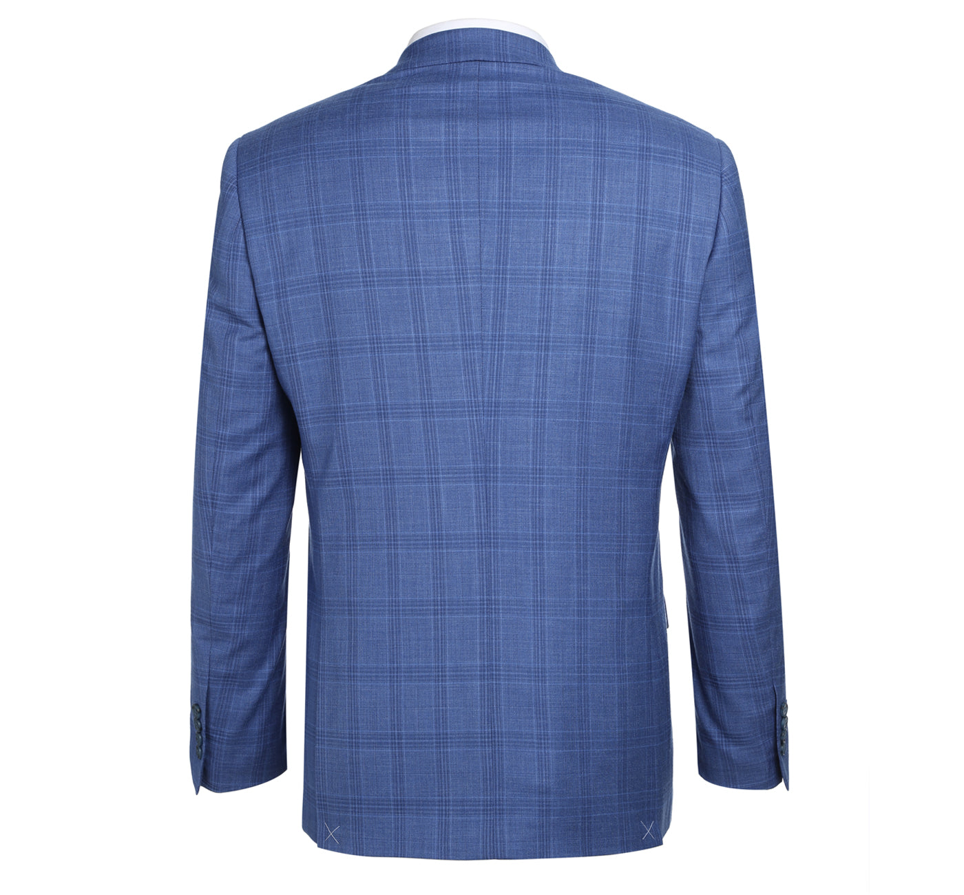 Men's Slim Fit Windowpane 2-Piece Stretch Suit