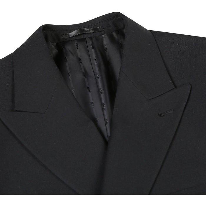 Men's Double-Breasted Peak Lapel Slim Suit