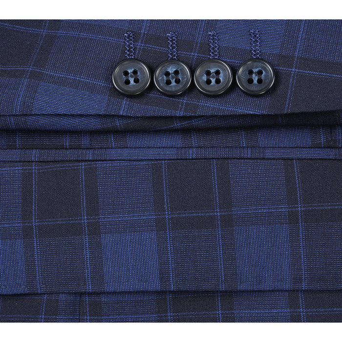 566-1 Men's Slim Wool Suit by Renoir