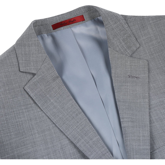Men's Slim Fit Gray Suit with Notch Lapels