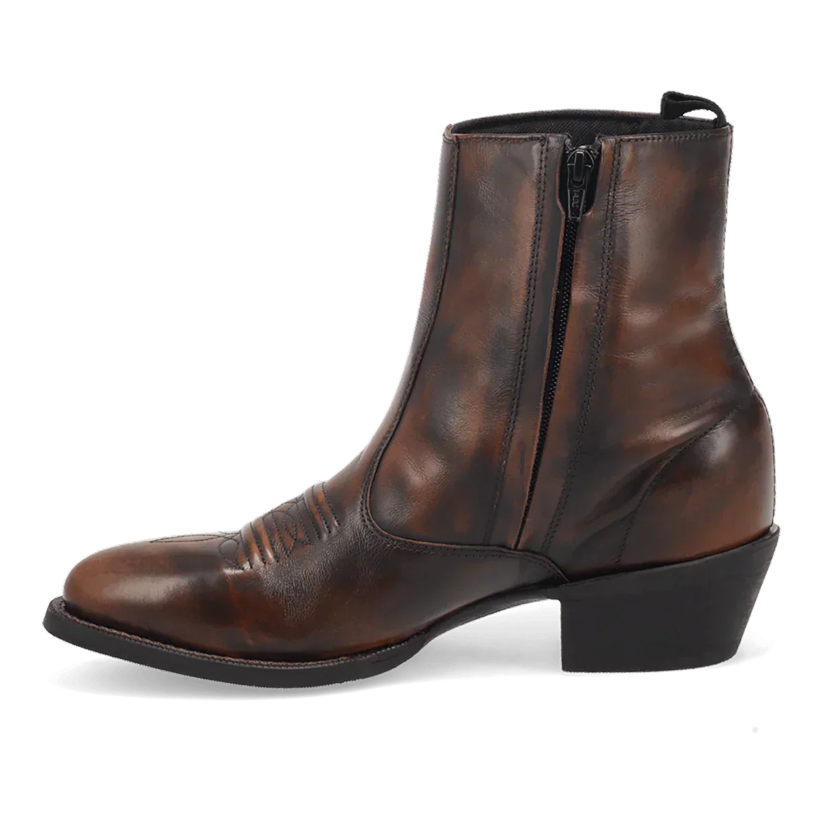 Laredo Fletcher Men's Leather Boots with Zipper