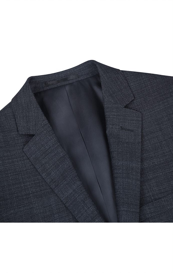 Slim Fit Wool Blend Suit - Charcoal