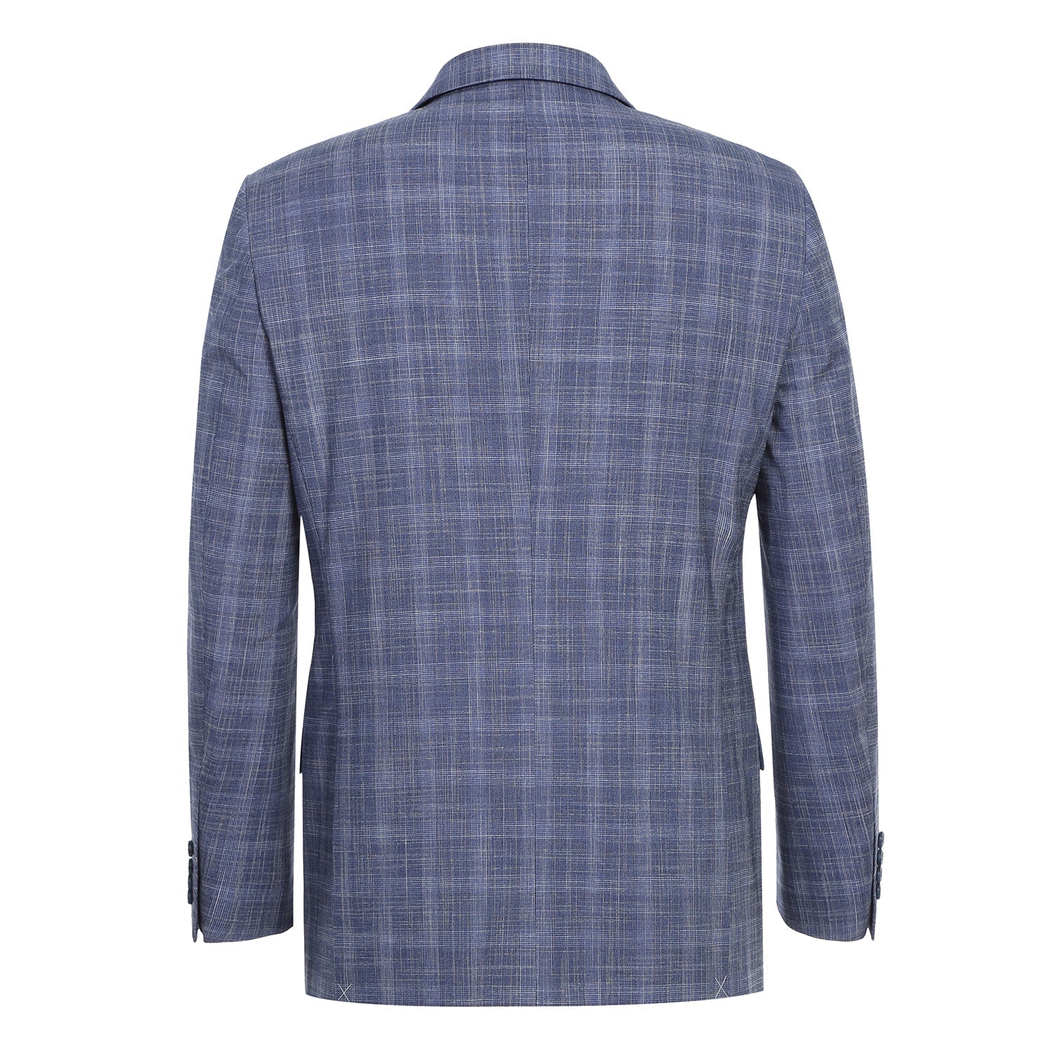 Men's Slim Fit Checked Suit by Renoir