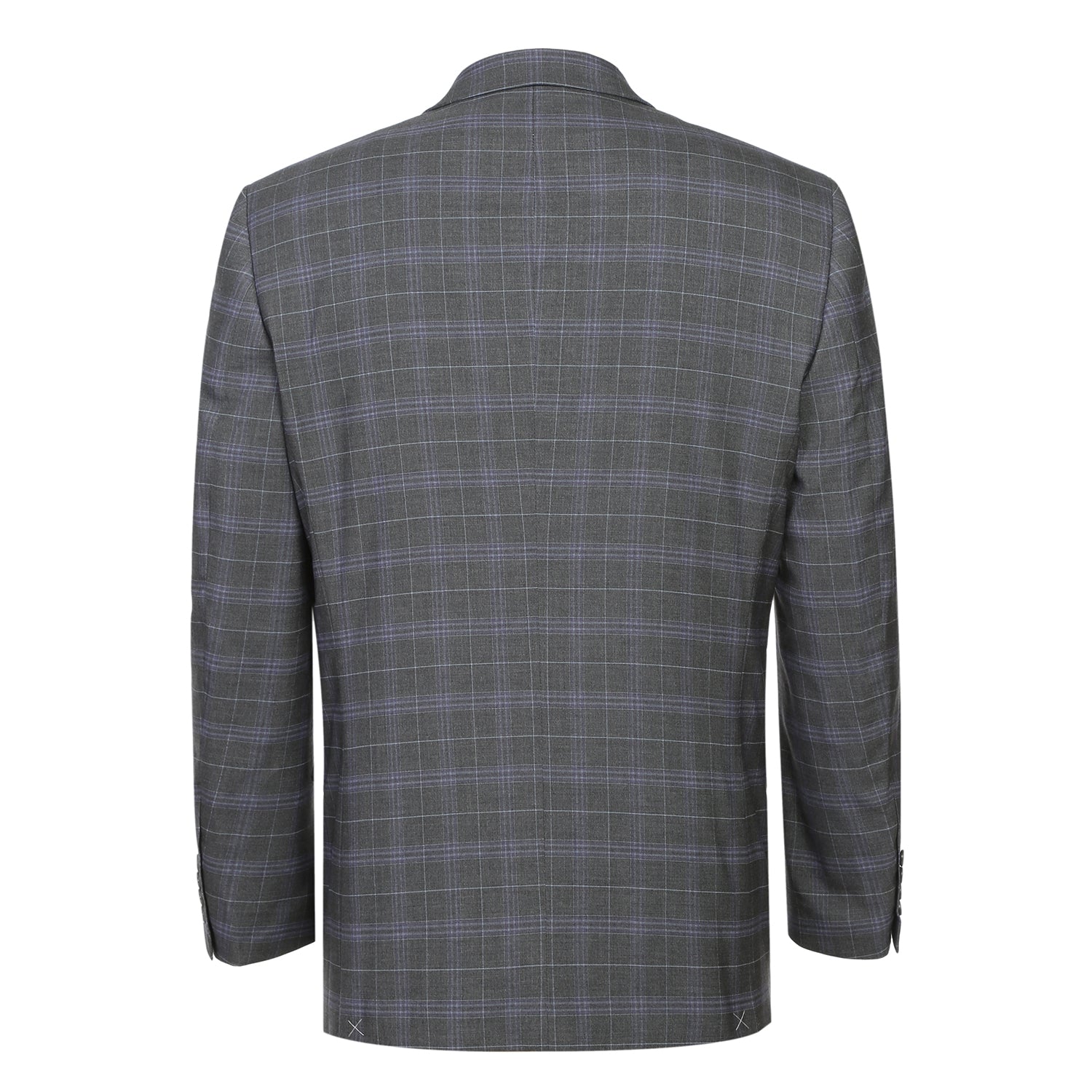 Men's Classic Fit Checked Suit by Renoir
