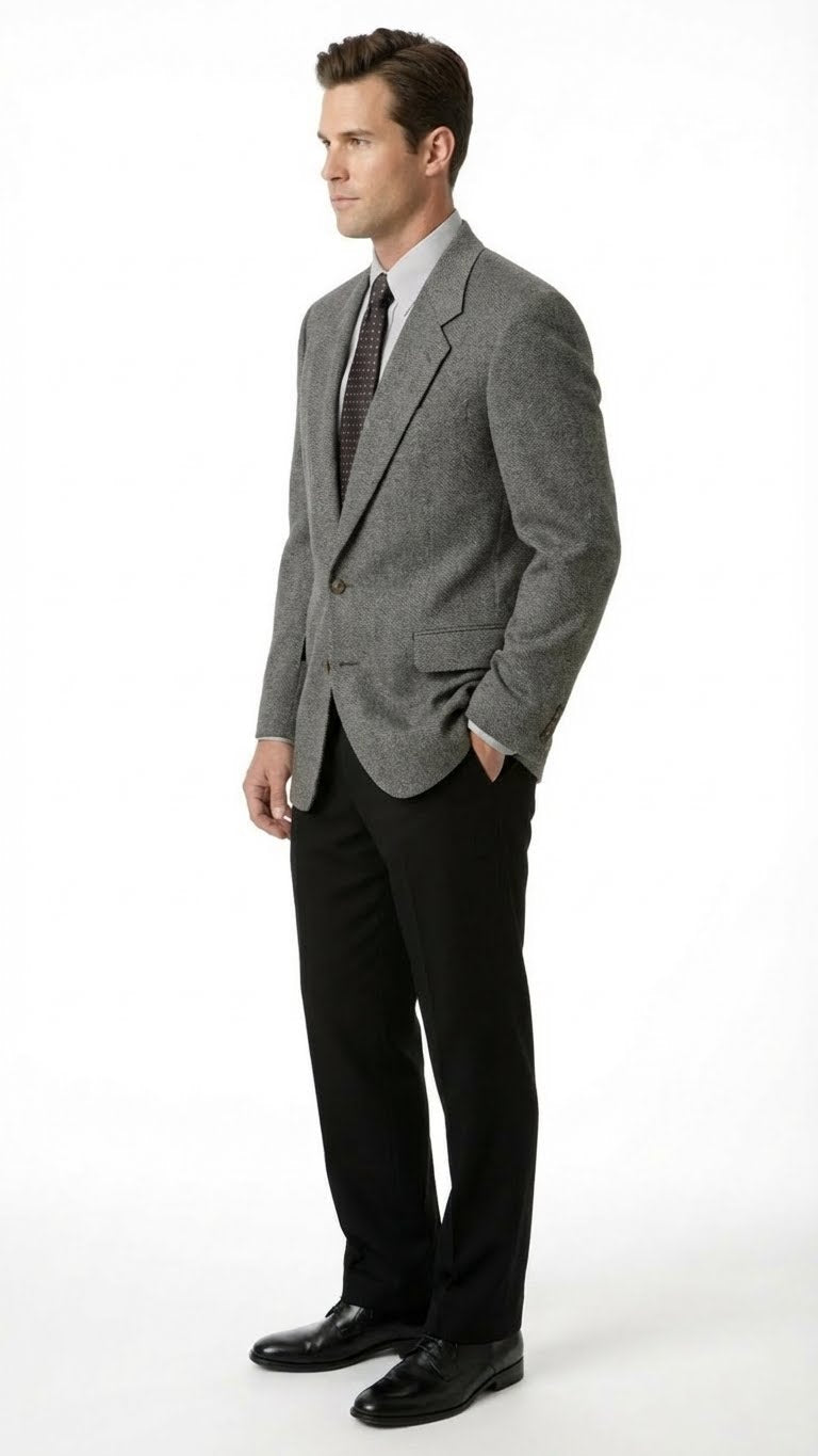 Men’s Dark Grey Blazer – Charcoal Grey Sport Coat Jacket
