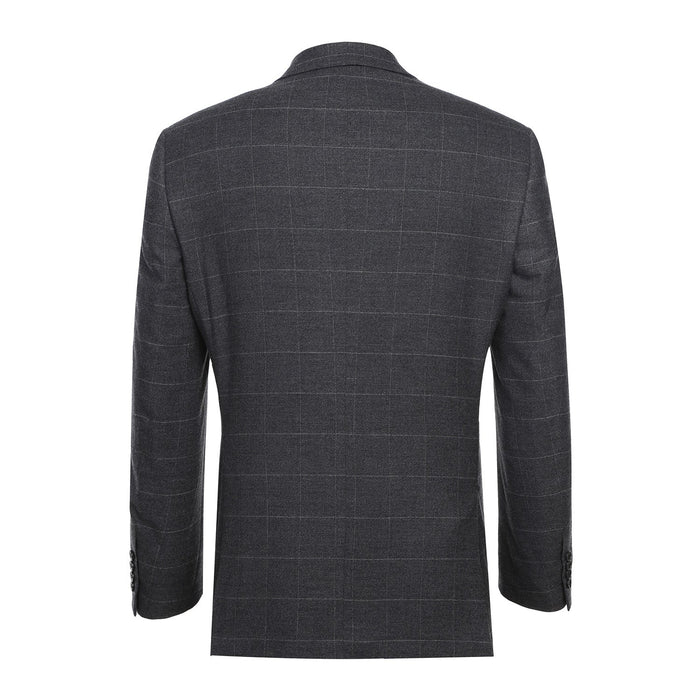 Men's Slim Fit Checked Suit by Renoir