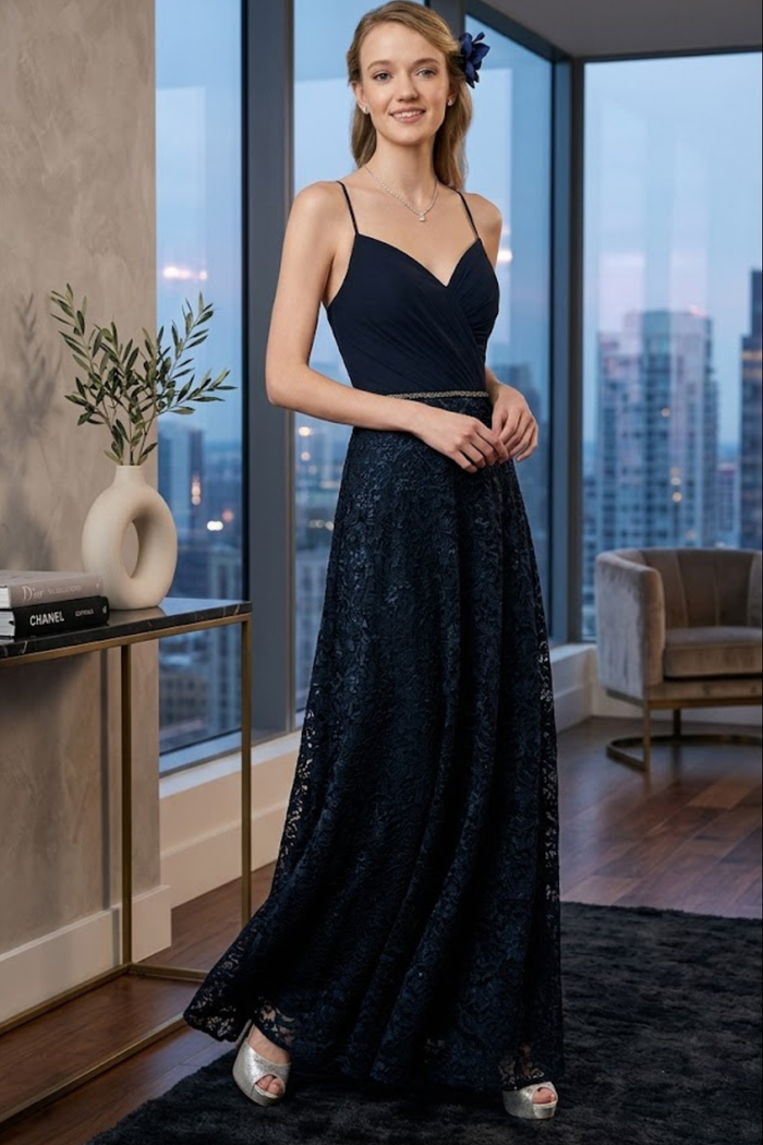 Lace A-line Formal Dress by Elizabeth K GL2667