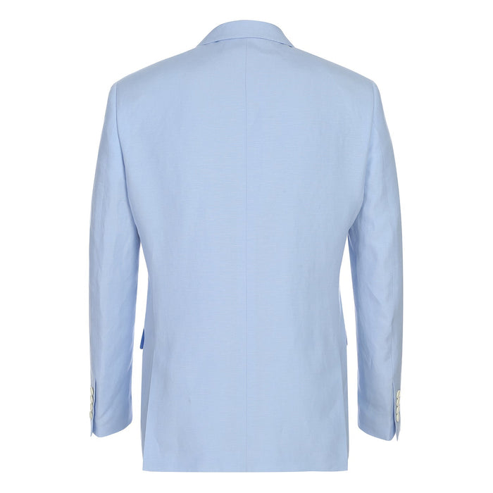 Slim Fit Checked Linen Suit for Men by Renoir