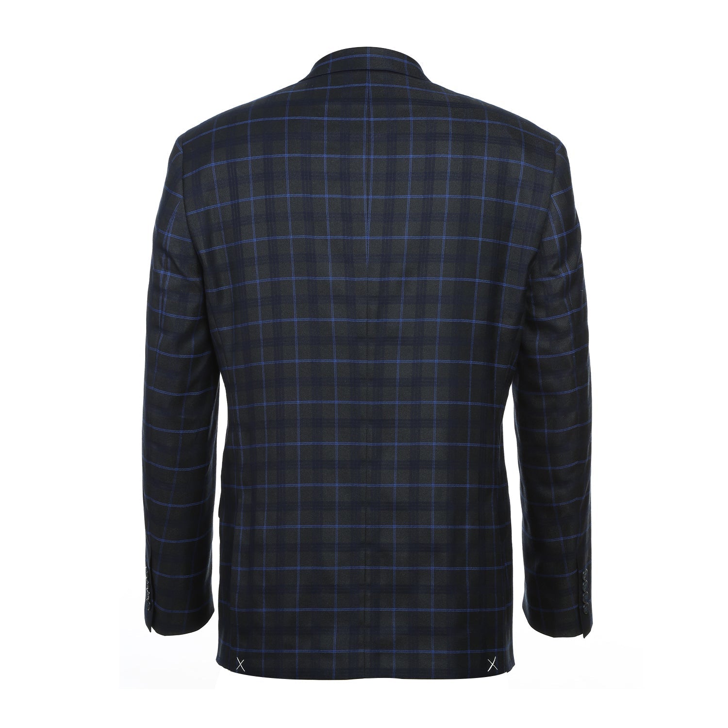 Men's Checked Classic Fit Suit by Renoir