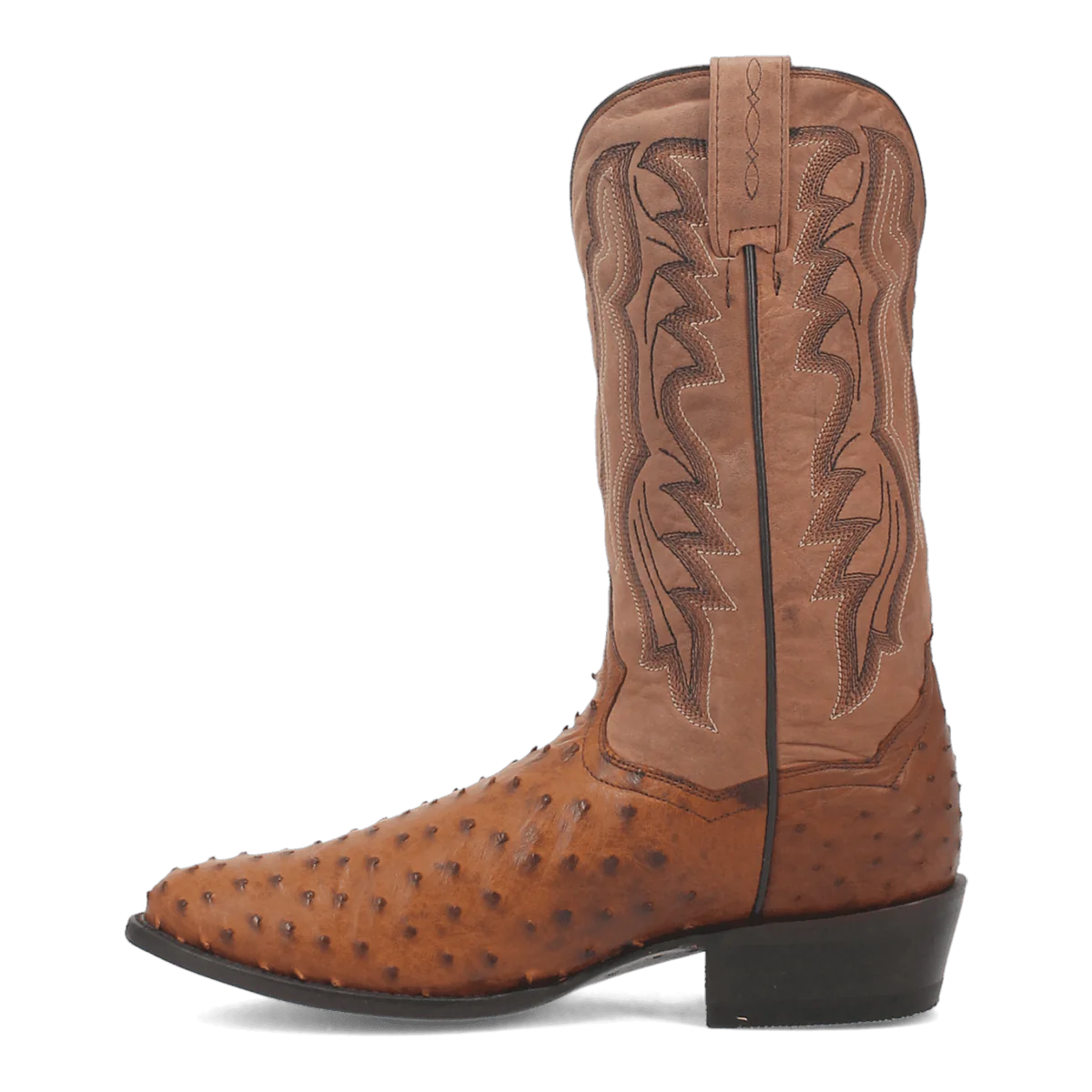 Dan Post Tempe Full Quill Ostrich Round Toe Boots