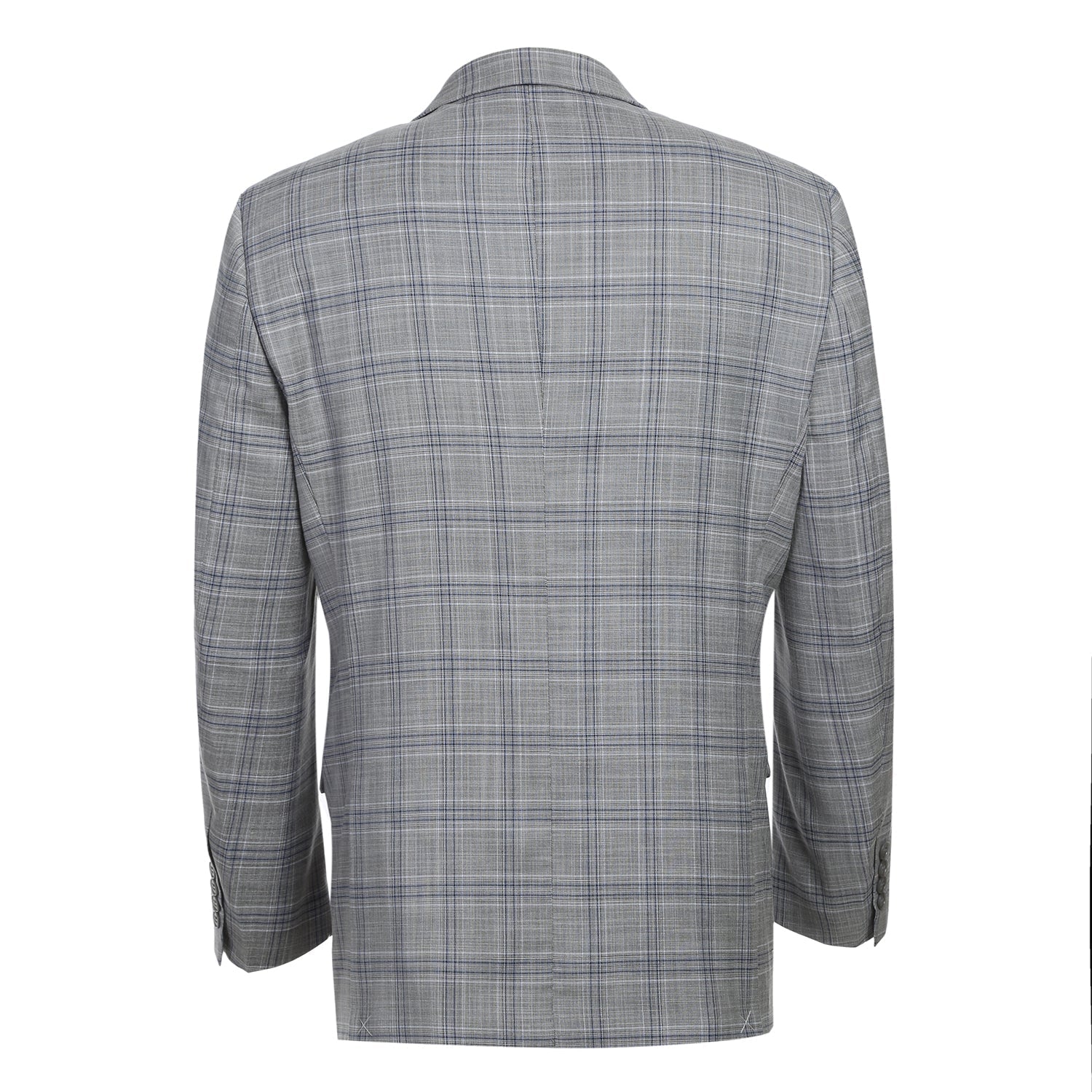 Men's Classic Fit Checked Suit by Renoir