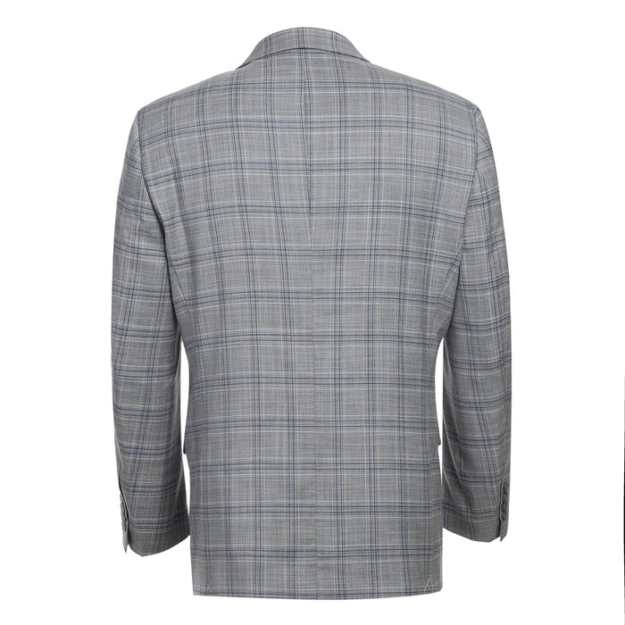 Men's Classic Fit Checked Suit by Renoir