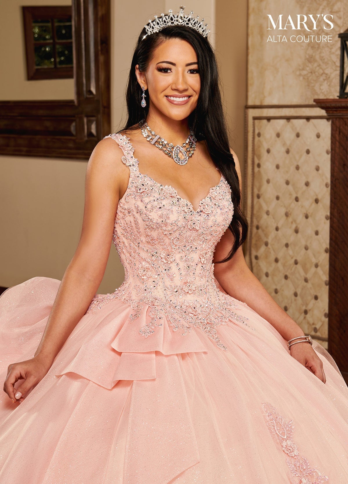 Alta Couture MQ3092 3D Floral Quinceanera Dress
