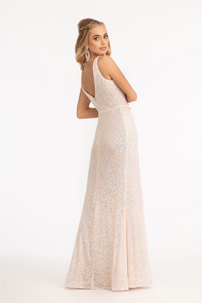 3D Floral Sequin Mermaid Dress by Elizabeth KGL3056
